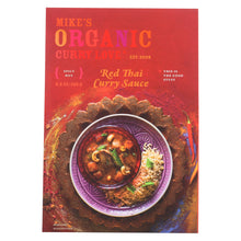 Mike's Organic Curry Love - Organic Curry Simmer Sauce - Red Thai - Case Of 6 - 8.8 Fl Oz.