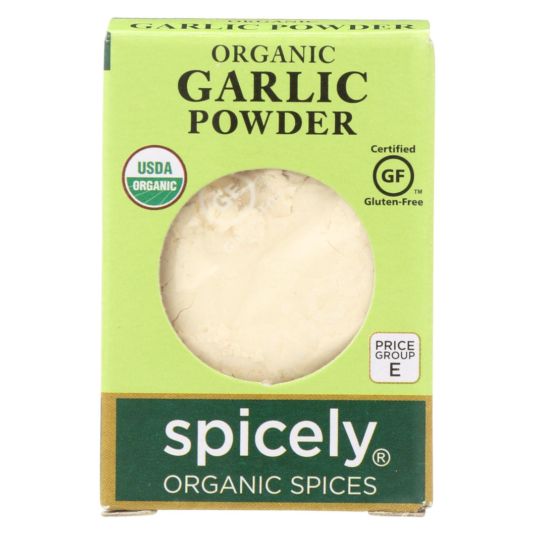 Spicely Organics - Organic Garlic Powder - Case Of 6 - 0.4 Oz.