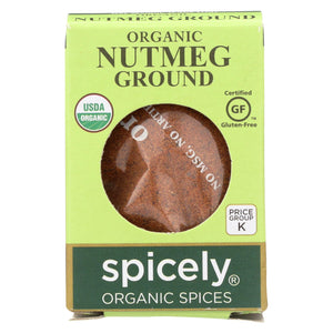 Spicely Organics - Organic Nutmeg - Ground - Case Of 6 - 0.4 Oz.