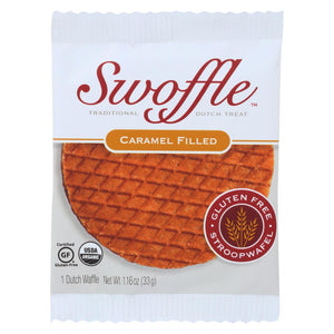 Swoffle Dutch Waffle - Original Caramel - Case Of 16 - 1.16 Oz.