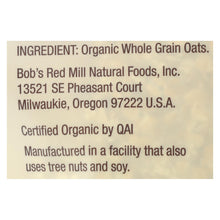 Bob's Red Mill - Organic Quick Cooking Rolled Oats - Gluten Free - Case Of 4-28 Oz