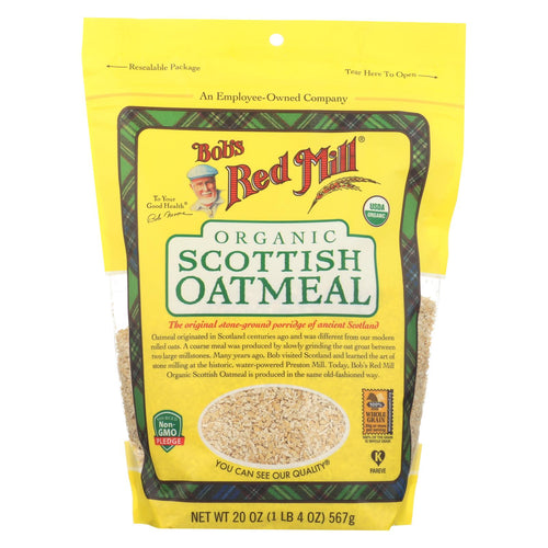 Bob's Red Mill - Oatmeal - Organic Scottish  - Case Of 4 - 20 Oz.