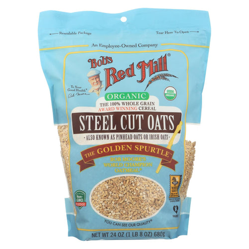 Bob's Red Mill - Oats - Organic Steel Cut Oats - Case Of 4 - 24 Oz.