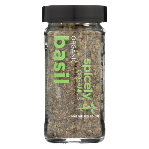 Spicely Organics - Organic Basil - Case Of 3 - 0.5 Oz.