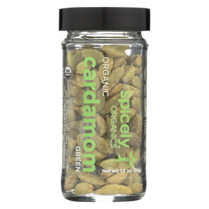 Spicely Organics - Organic Cardamom - Pods Green - Case Of 3 - 1.2 Oz.