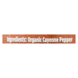 Spicely Organics - Organic Cayenne Pepper - Case Of 3 - 1.6 Oz.