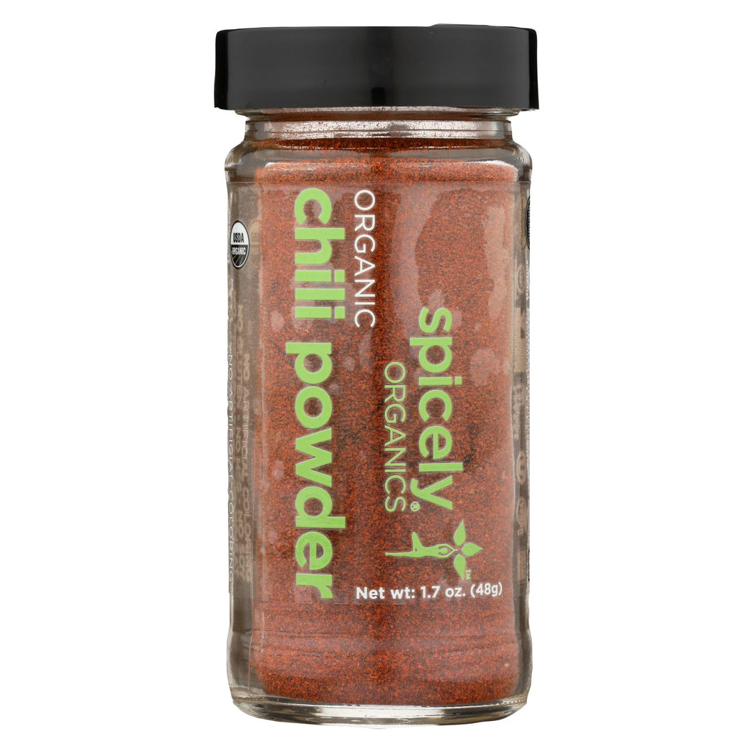 Spicely Organics - Organic Chili - Powder - Case Of 3 - 1.7 Oz.