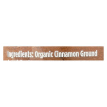 Spicely Organics - Organic Cinnamon - Ground - Case Of 3 - 1.4 Oz.