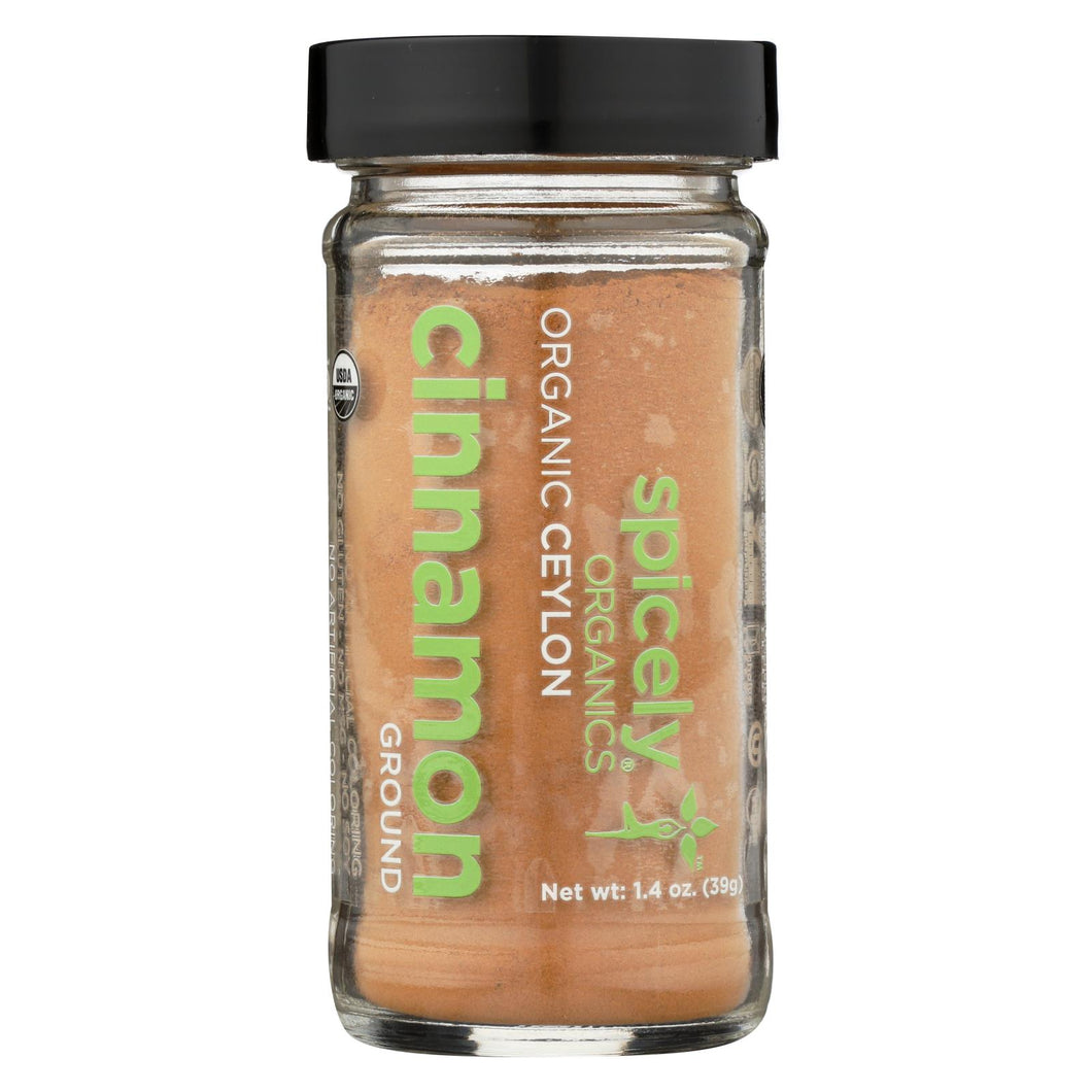 Spicely Organics - Organic Cinnamon Ceylon - Grnd - Case Of 3 - 1.4 Oz.