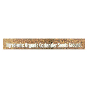 Spicely Organics - Organic Coriander - Ground - Case Of 3 - 1.4 Oz.