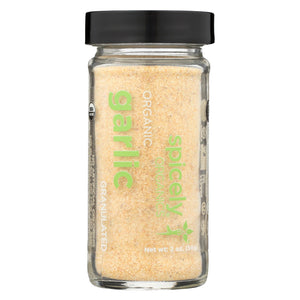 Spicely Organics - Organic Garlic - Granulates - Case Of 3 - 2 Oz.