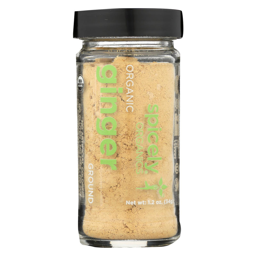 Spicely Organics - Organic Ginger - Ground - Case Of 3 - 1.2 Oz.