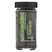 Spicely Organics - Organic Peppercorn - Black Whole - Case Of 3 - 1.7 Oz.