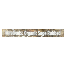 Spicely Organics - Organic Sage - Rubbed - Case Of 3 - 0.4 Oz.