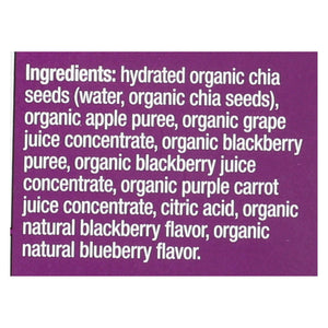 Mamma Chia Squeeze Vitality Snack - Blackberry Bliss - Case Of 16 - 3.5 Oz.