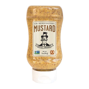 Sir Kensington's Mustard - Spicy Brown Squeeze Bottle - Case Of 6 - 9 Oz