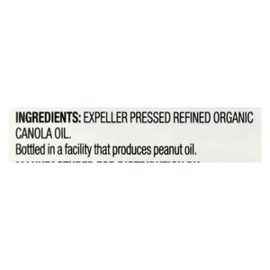 Spectrum Naturals Organic Refined Canola Oil - Case Of 12 - 32 Fl Oz.