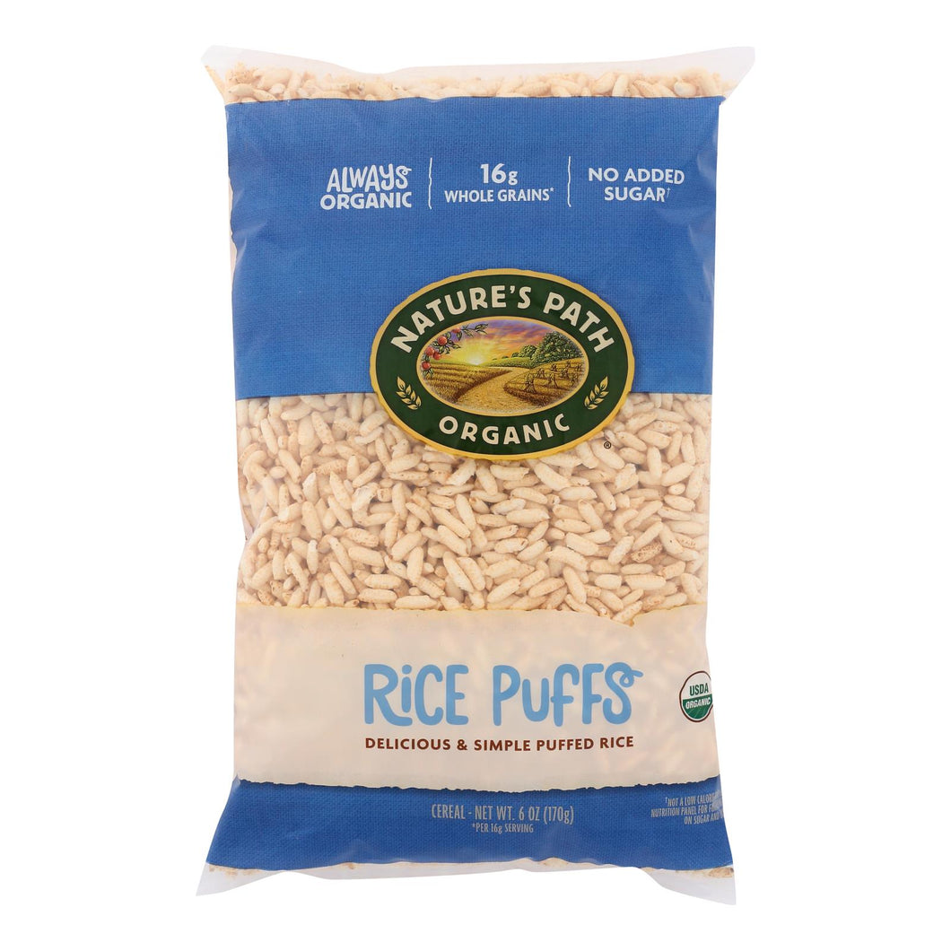 Nature's Path Organic Rice Puffs Cereal - Case Of 12 - 6 Oz.