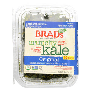 Brad's Plant Based - Crunchy Kale - Original - Case Of 12 - 2 Oz.