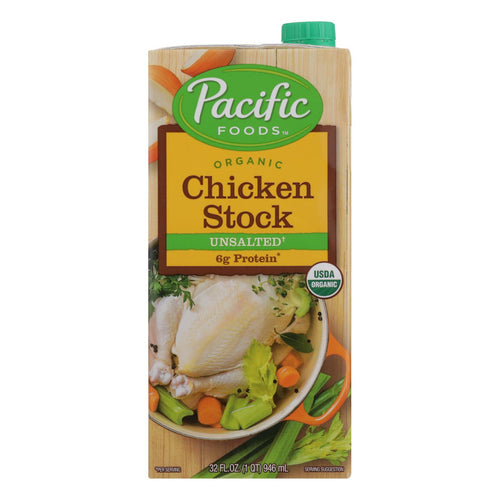 Pacific Natural Foods Simply Stock - Chicken - Case Of 12 - 32 Fl Oz.