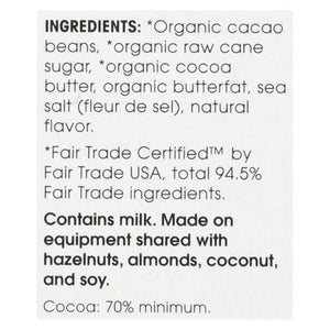 Alter Eco Americas Chocolate - Organic - Dark Salted Brown Butter - 2.82 Oz - Case Of 12