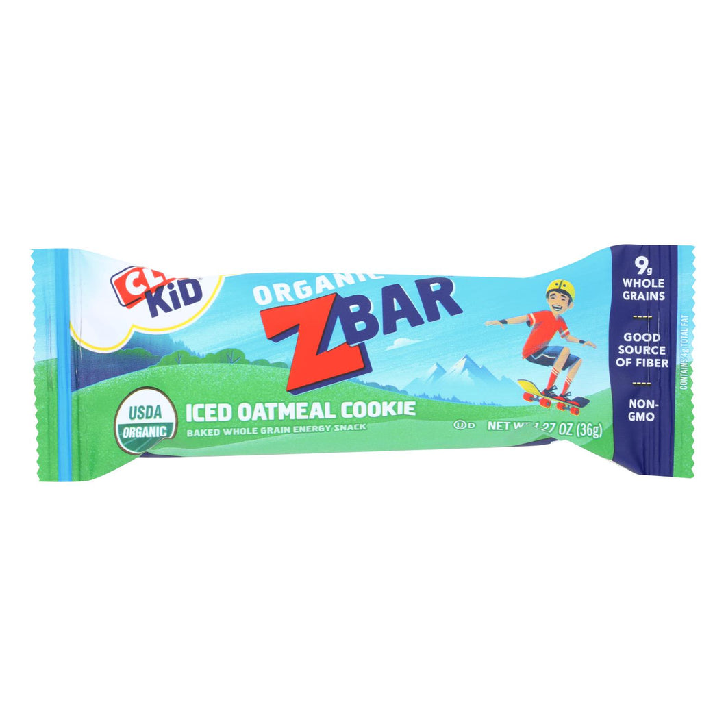 Clif Bar Organic Clif Kid Zbar - Iced Oatmeal Cookie - Case Of 18 - 1.27 Oz Bars