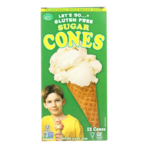 Let's Do Ice Cream Cones - Sugar - Case Of 12 - 4.6 Oz.