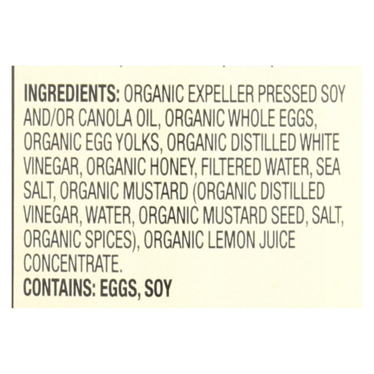 Spectrum Naturals Organic Mayonnaise With Cage Free Eggs - Case Of 12 - 16 Oz.