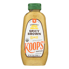 Koops' Organic Mustard: Spicy Brown Gluten Free - Case Of 12 - 12 Oz