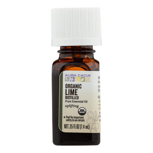 Aura Cacia - Organic Essential Oil - Lime - .25 Fl Oz