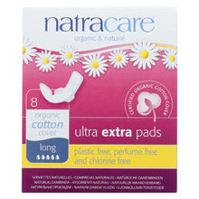 Natracare  Ultra Extra Pads W-wings - Long - 8 Count