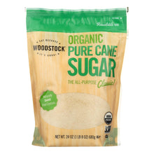 Woodstock Sugar - Organic - Pure Cane - Granulated - 24 Oz - Case Of 12