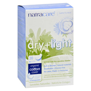 Natracare Dry And Light Individually Wrapped Pads - 20 Pack