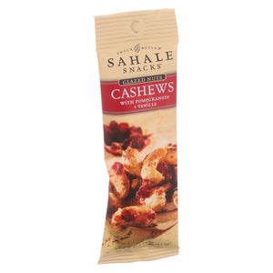 Sahale Snacks Glazed Nuts - Cashews With Pomegranate And Vanilla - 1.5 Oz - Case Of 9