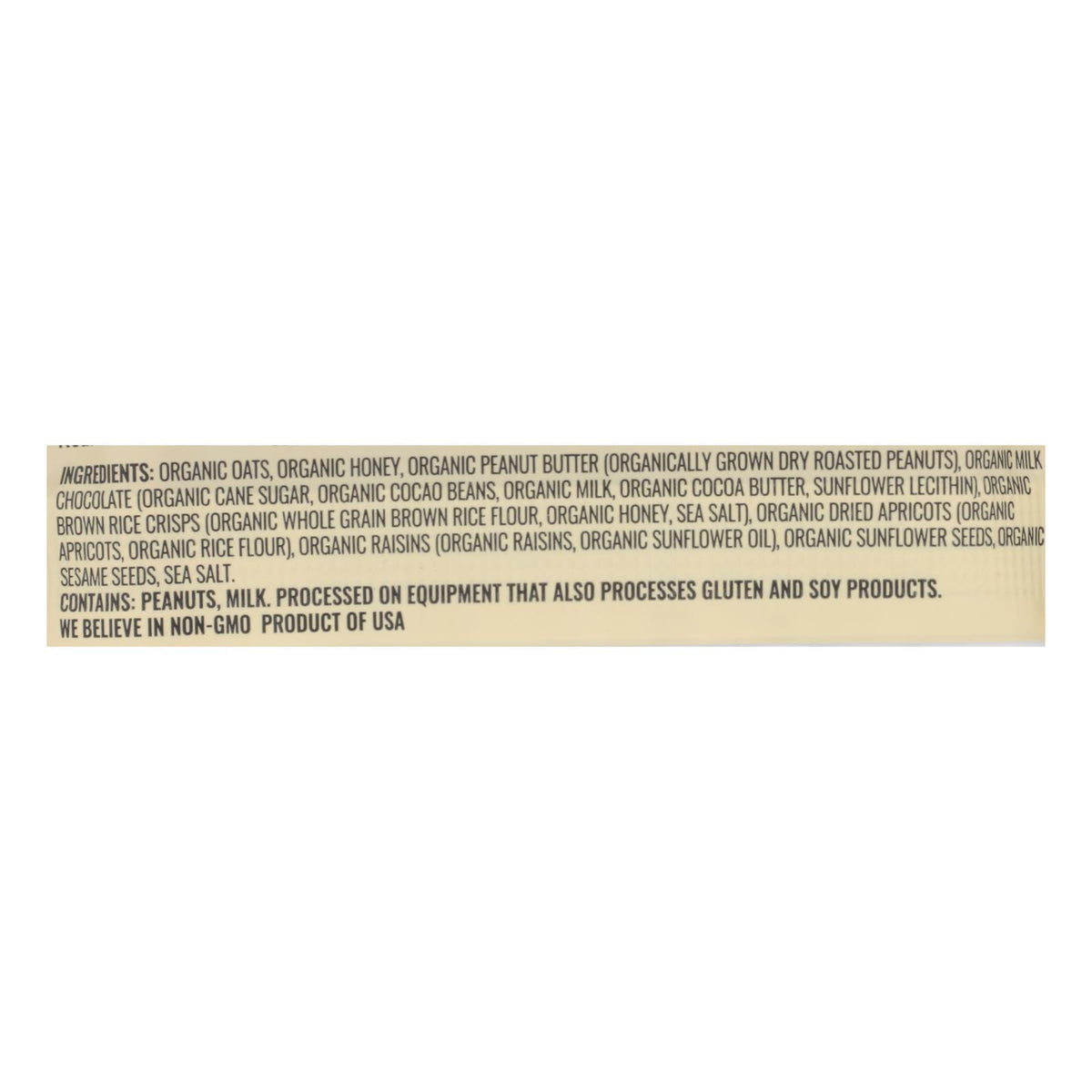 Kate's Real Food - Bar Tram Peanut Butter Milk Cho - Case Of 12 - 2.2 Oz