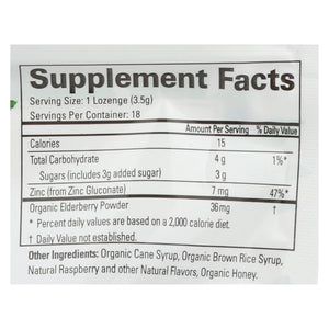 Quantum Research Zinc Lozenges - Elderberry Raspberry - 18 Count