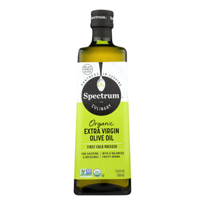 Spectrum Naturals Organic Unrefined Extra Virgin Olive Oil - Case Of 6 - 25.4 Fl Oz.