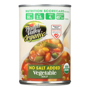 Health Valley Organic Soup - Vegetable No Salt Added - Case Of 12 - 15 Oz.