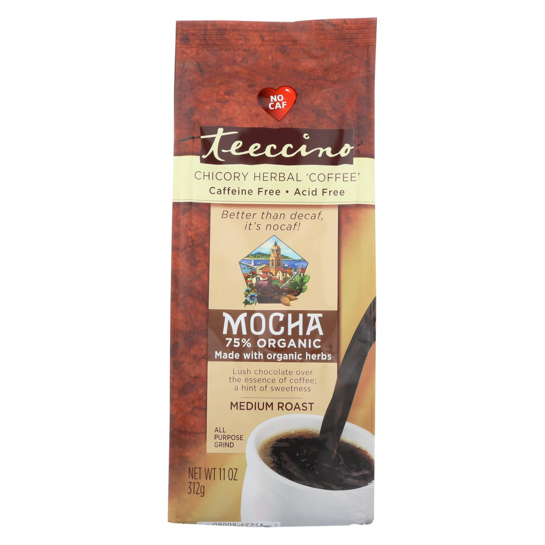 Teeccino Mediterranean Herbal Coffee Mocha - 11 Oz - Case Of 6