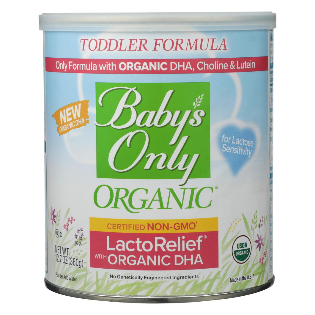 Babys Only Organic Toddler Formula - Organic - Lactorelief - Lactose Free - 12.7 Oz - Case Of 6