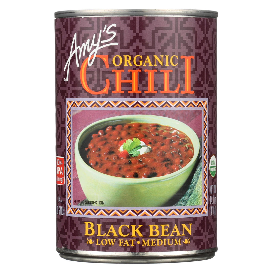 Amy's - Organic Medium Black Bean Chili - Case Of 12 - 14.7 Oz