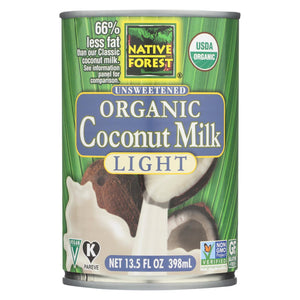 Native Forest Organic Light Milk - Coconut - Case Of 12 - 13.5 Fl Oz.