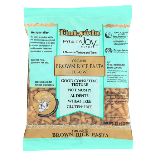 Tinkyada Organic Brown Rice Pasta - Elbows - Case Of 12 - 12 Oz