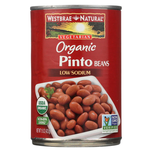 Westbrae Foods Organic Pinto Beans - Case Of 12 - 15 Oz.