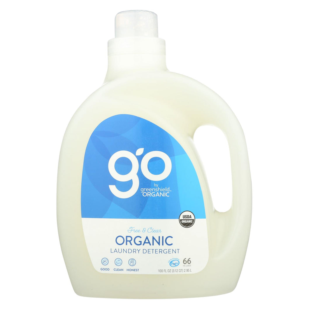 Green Shield Organic Laundry Detergent - Free And Clear - Case Of 2 - 100 Fl Oz.