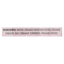 Organic Ville Stone Ground Organic - Mustard - Case Of 12 - 12 Oz.