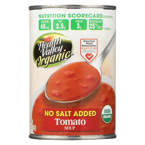 Health Valley Organic Soup - Tomato No Salt Added - Case Of 12 - 15 Oz.