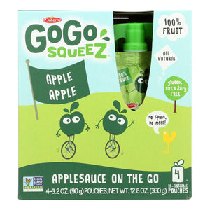 Gogo Squeeze Organic Applesauce - Apple - Case Of 12 - 3.2 Oz.