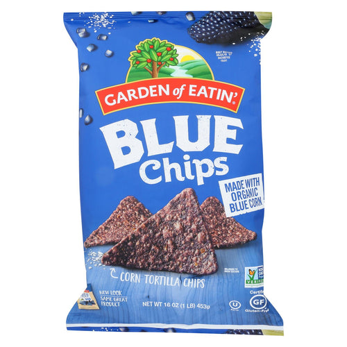 Garden Of Eatin' Blue Corn Tortilla Chips - Blue Corn - Case Of 12 - 16 Oz.