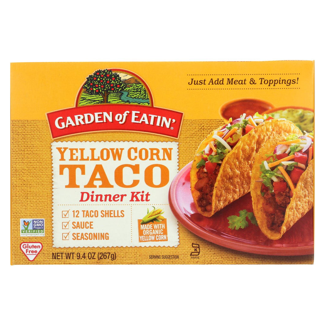 Garden Of Eatin' Yellow Corn Taco Dinner Kit - Dinner Kit - Case Of 12 - 9.4 Oz.